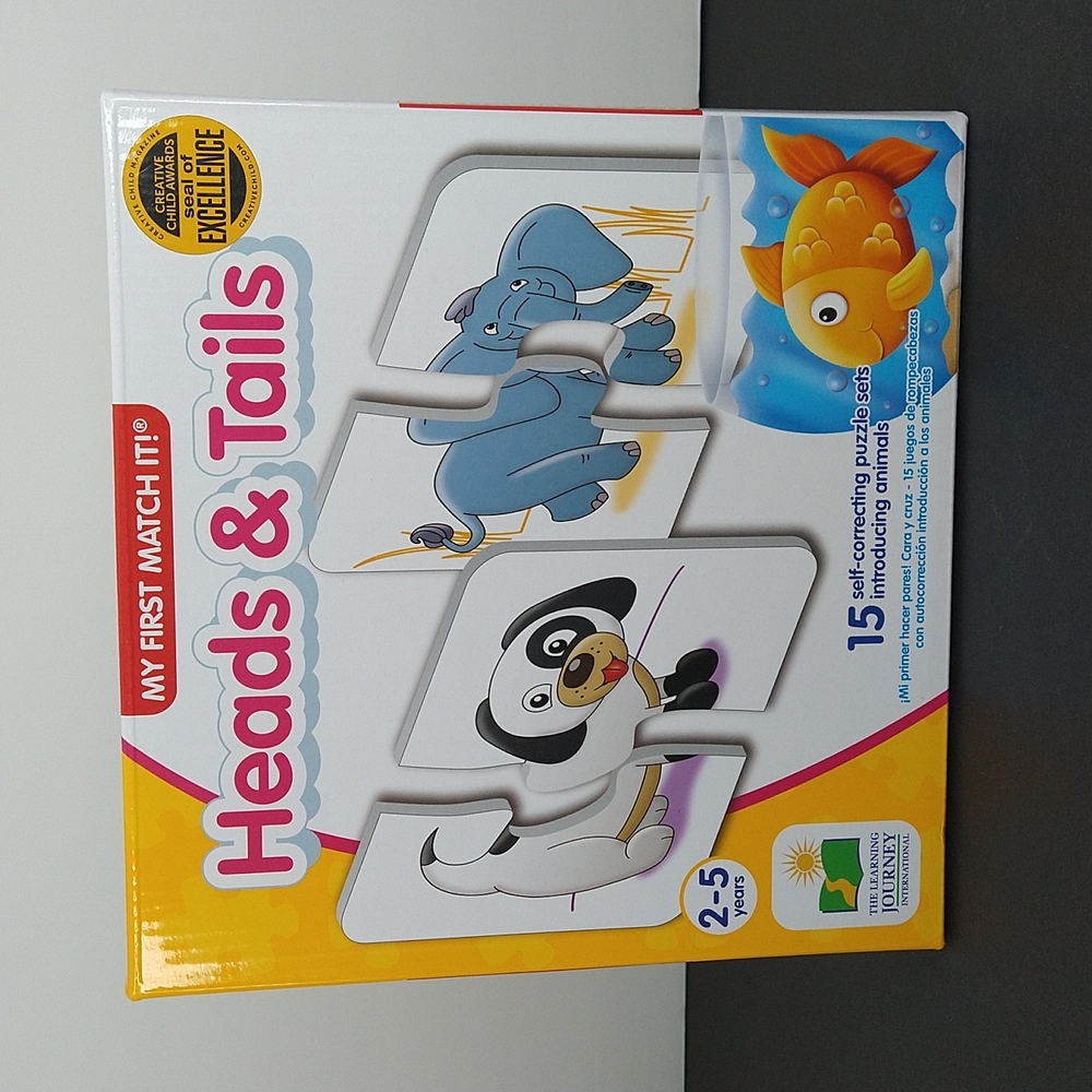 The Learning Journey: My First Match It - Head and Tails - 15 Piece Animal Sets